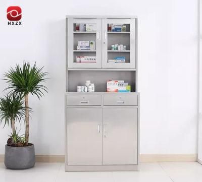 Stainless Steel Cupboard Metal Medical Drug Storage Cabinet