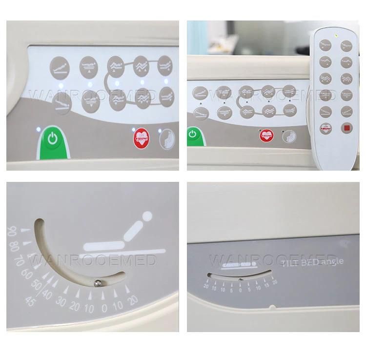 Factory Outlet Bae508 Hospital Five Functions ABS Electric Remote Control Patient ICU Nursing Care Bed