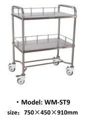 Stainless Steel Medical Cart Utility Surgical Instrument Cart Hospital Equipment