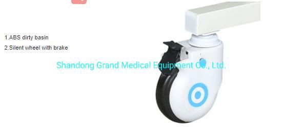 Manufacturer Hospital Equipment ABS High Quality 2 Crank 2 Functions Manual ICU Nursing Hospital Patient Beds