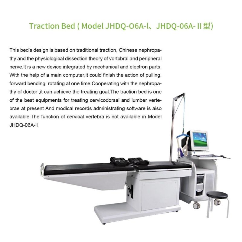 Hospital Lumbar Traction Therapeutic Bed Cervical Lumbar Traction Equipment