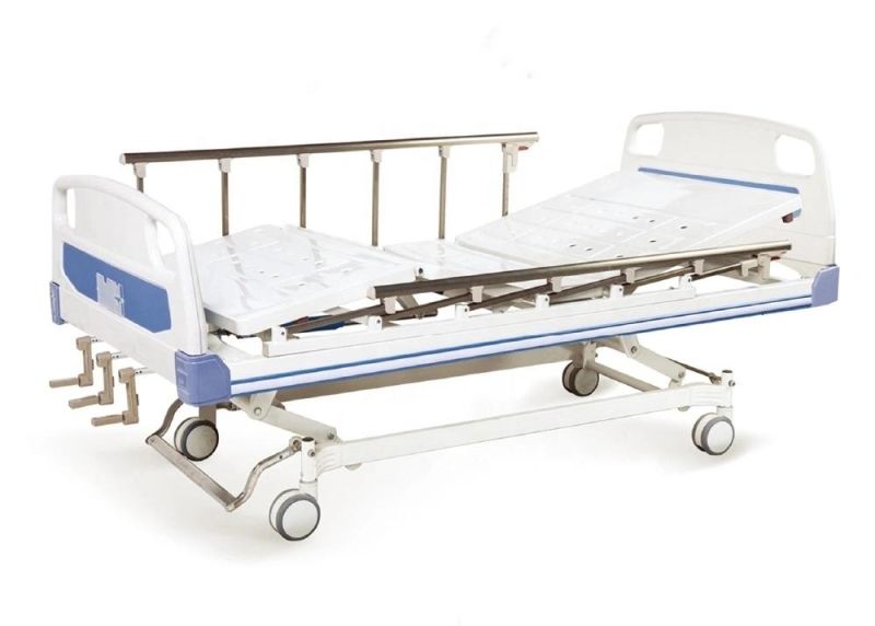 Hot Sale China Hospital Bed Manual Three Function Hospital Patient Bed for Hospital Equipment