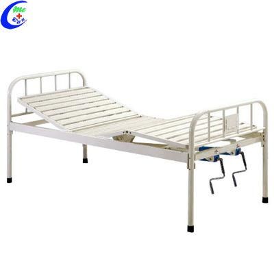 China Medical Supply Hospital Manual Hospital Bed with Two Cranks