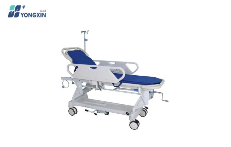 Yxz-E-1 Medical Manual Patient Transfer Trolley for Hospital