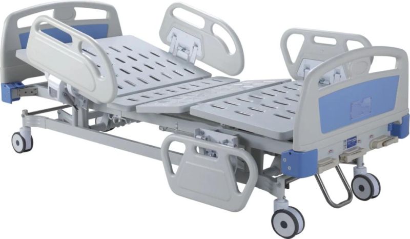 Two Cranks Manual Hospital Bed with ABS Head Foot Board
