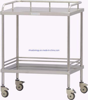 Durable Stainless Steel Hospital Instrument Trolley