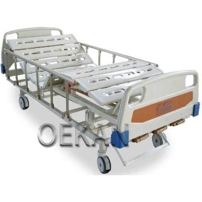 Multifunction Hospital 3 Function Manual Adjustable Patient Bed Ordinary Medical Bed