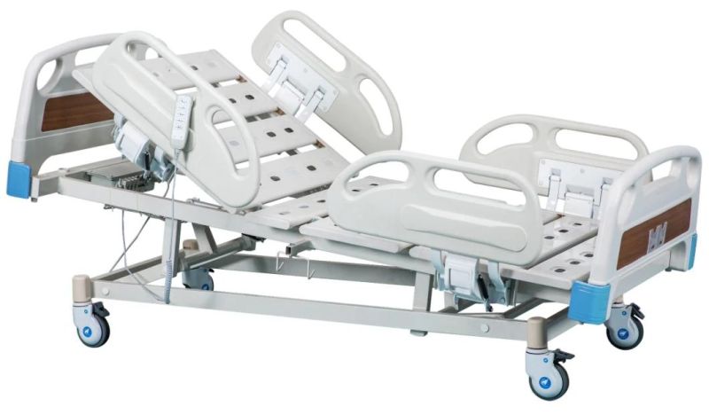 Shuaner Hot-Sale Electric Five Functions Clinic Adjustable Bed Nursing Bed