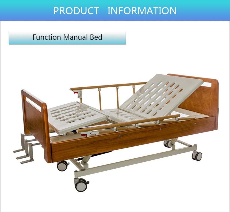 Care Homes Three Function Manual Nursing Bed Bc03-1b