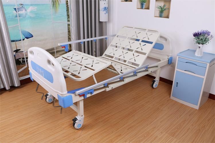 Manual 2 Function Clinic Hospital Medical Bed 2 Cranks Hospital Bed