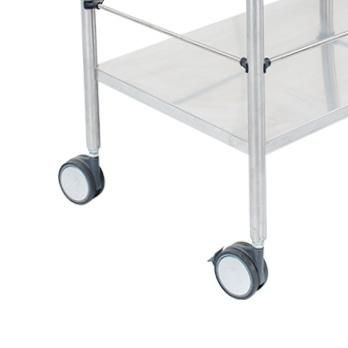 HS6148 SUS S/S Inox Drawer Nursing Dressing Trolley Treatment Cart with Waste Bin Holder