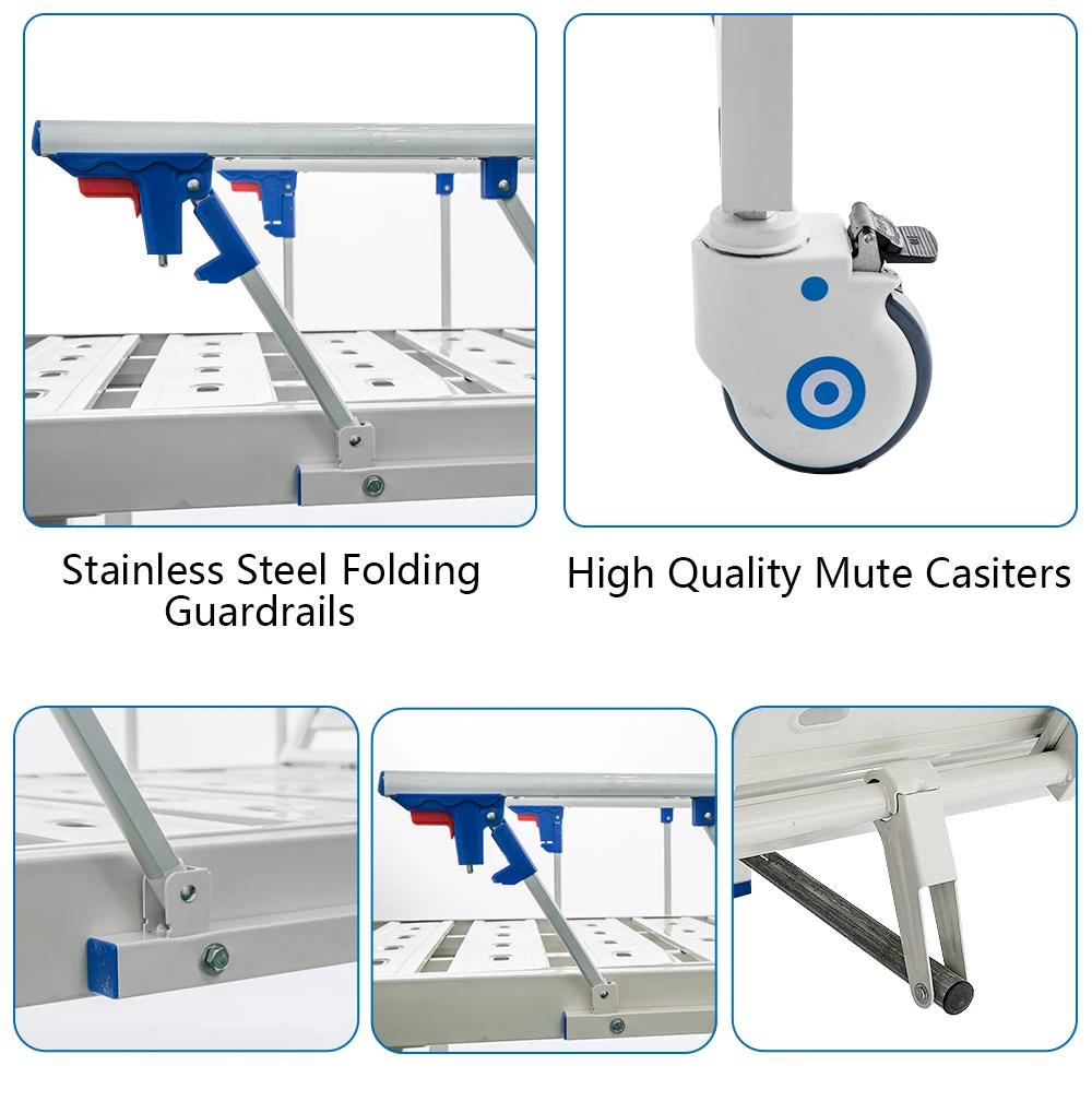 Hospital Ward Furniture Manual Beds for Patient Nursing Care B04