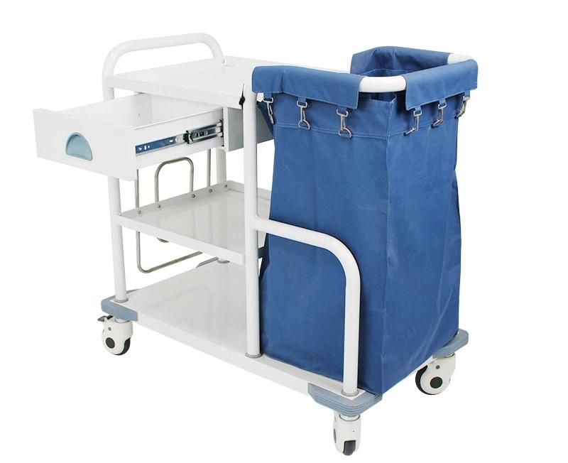 HS6161 Medical Morning Care Trolley Hospital Treatment Linen Laundry Cleaning Trolley