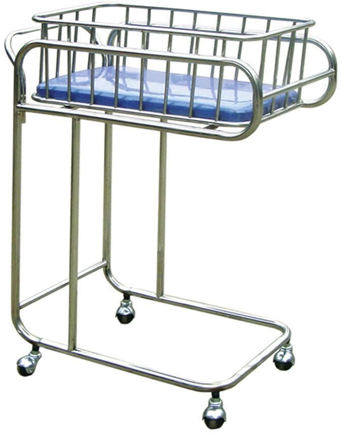 Stainless Steel Hospital Baby Bassinet