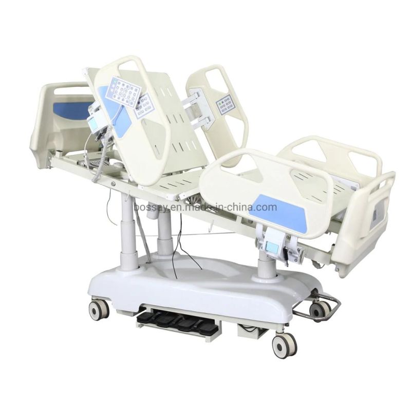 Multifunction Folding Medical Furniture Adjustable Electric ICU Nursing Hospital Bed