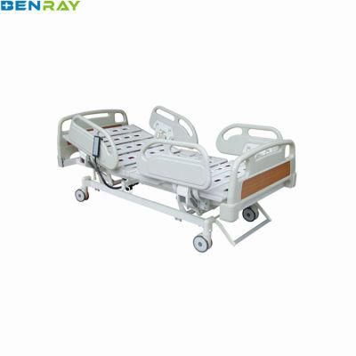 Comfortable Patient Medical Equipment ICU Electric Clinic Emergency Cheap 5-Function Electric Hospital Bed