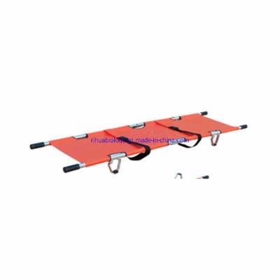 Rh-G2003 Hospital First-Aid Orange Color Portable Folding Stretcher