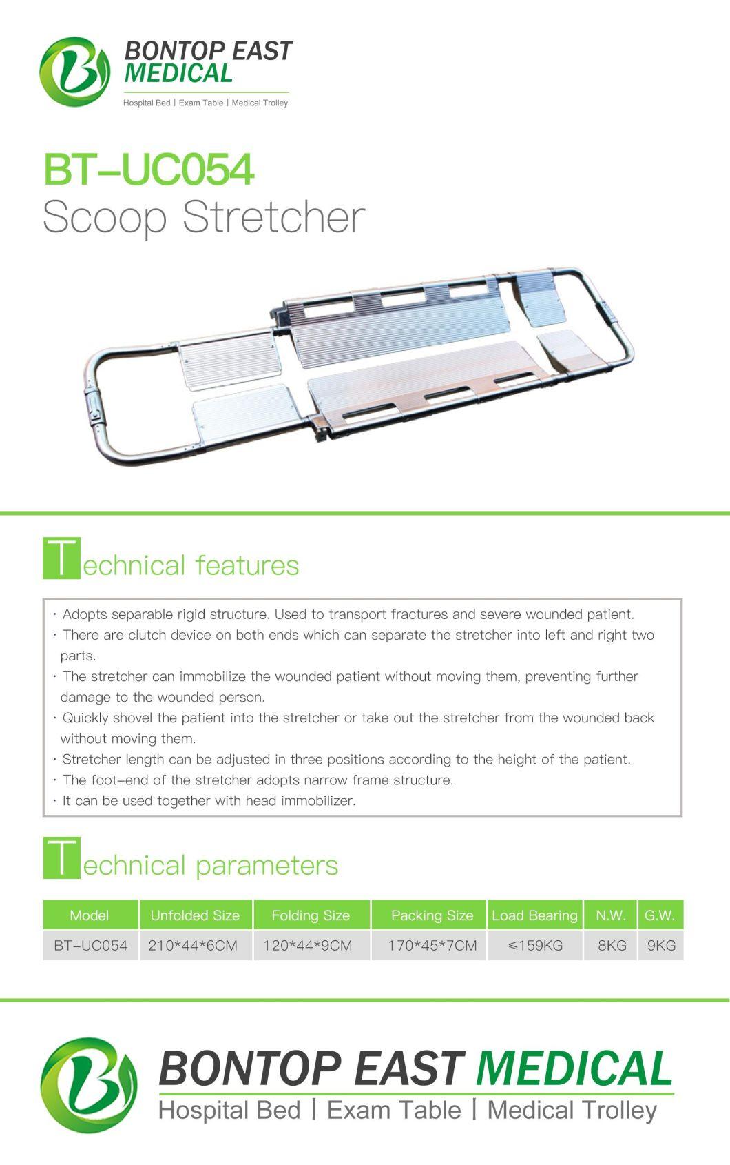 Adjustable First Aid Device Folded and Separated Scoop Stretcher