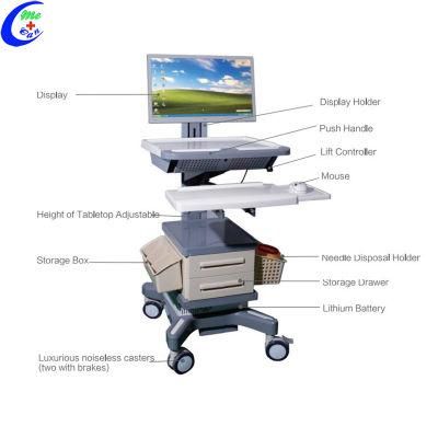 Hospital Emergency Trolley Equipment Medical Workstaton Trolley