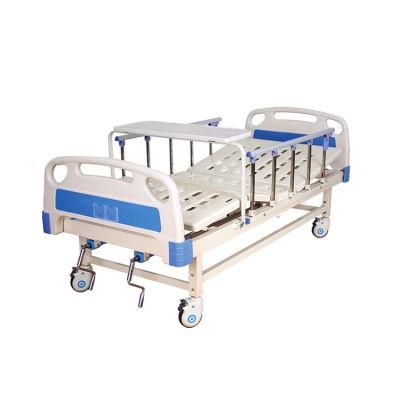 ABS Two-Function Cheap Nursing Care Bed 2 Crank Hospital Bed