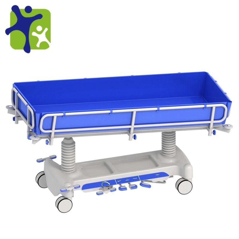 Hot Selling Hydraulic Bathing Transfer Stretcher Patient Transfer Stretcher Cart Hydraulic Hospital Patient Bath Trolley