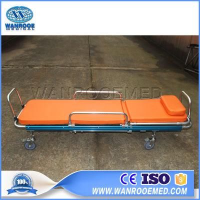 Ea-2c China Manufacturer Hospital Foldable Aluminum Emergency Ambulance Cart Stretcher