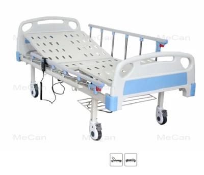 Two Functions Electric Medical Bed with Stainless Cranks for Patients