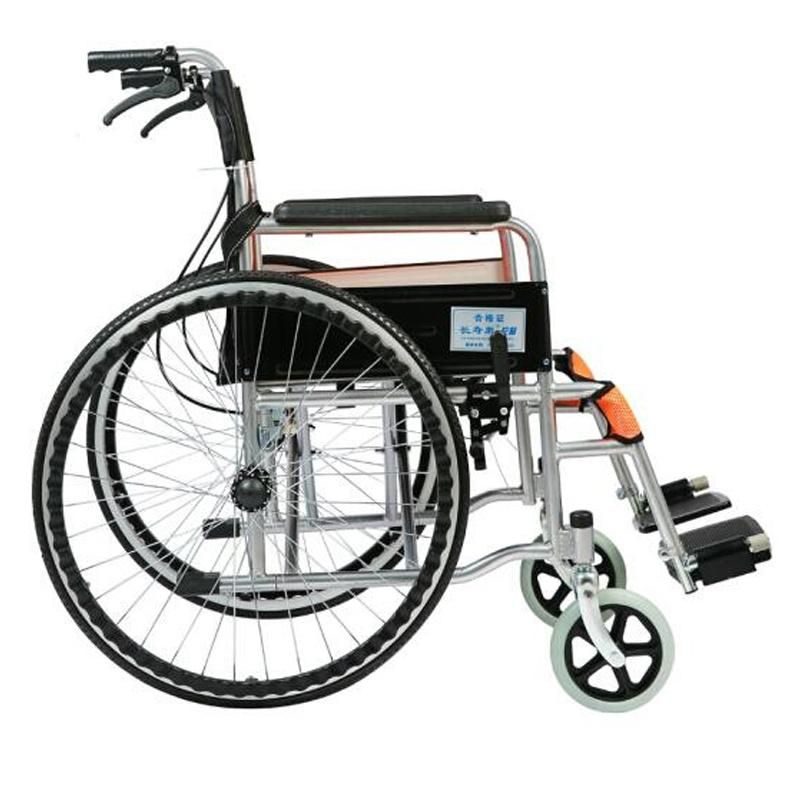 Stainless Steel Foldable Economic Wheelchair for Disabled