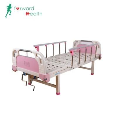 Pink Color ABS Two-Crank Hospital Bed