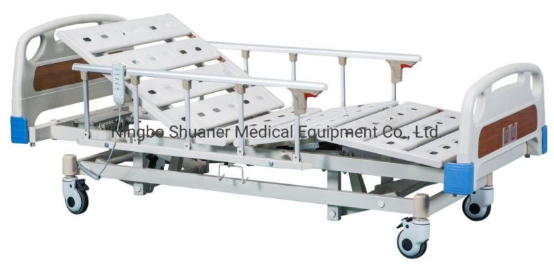 Electric Hospital Bed Shuaner Medical Five Function Electric Intensive Care Hospital Patient Bed