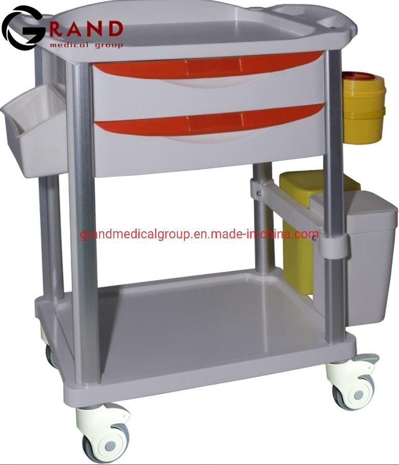 Hot Sale China High Quality Hospital Equipment Medical Nursing Tray Trolley Treatment Cart