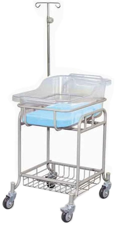 Stainless Steel Hospital Baby Bassinet