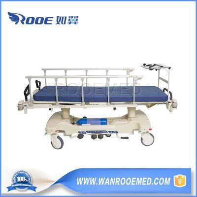 Sell Well Multi-Purpose Bd111bd Medical Manual Ambulance Adjustable Patient Stretcher Transport Transfer Bed