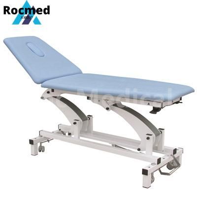 2 Sections Medical Physical Equipment Electric Therapy Training Table