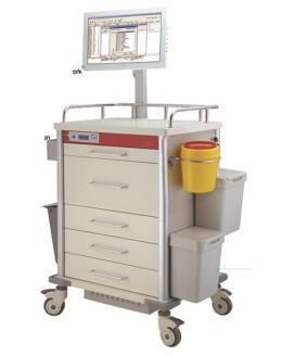 Manufacturer Cheap Hospital Mobile Working Emergency Trolley