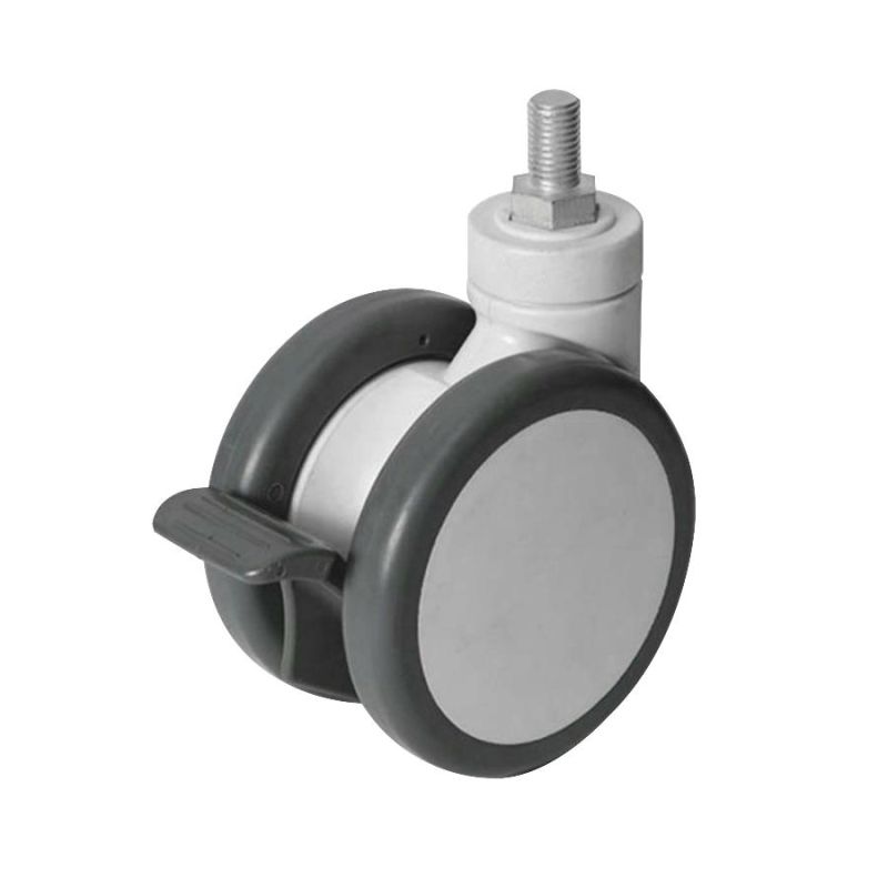 PU Caster /Silent Casters for Cart Hospital Bed/ Medical Double-Sided Silent Casters