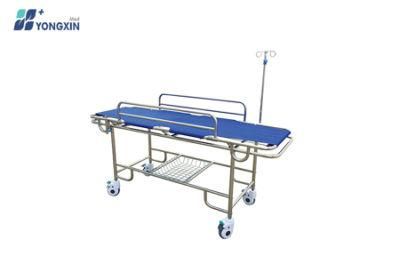 Yxz-D-J1 Stretcher Trolley Hospital Equipment Stainless Steel Stretcher Trolley