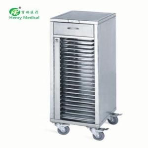 Stainless Steel Patient Records Trolley Medical Record Trolley (HR-783)