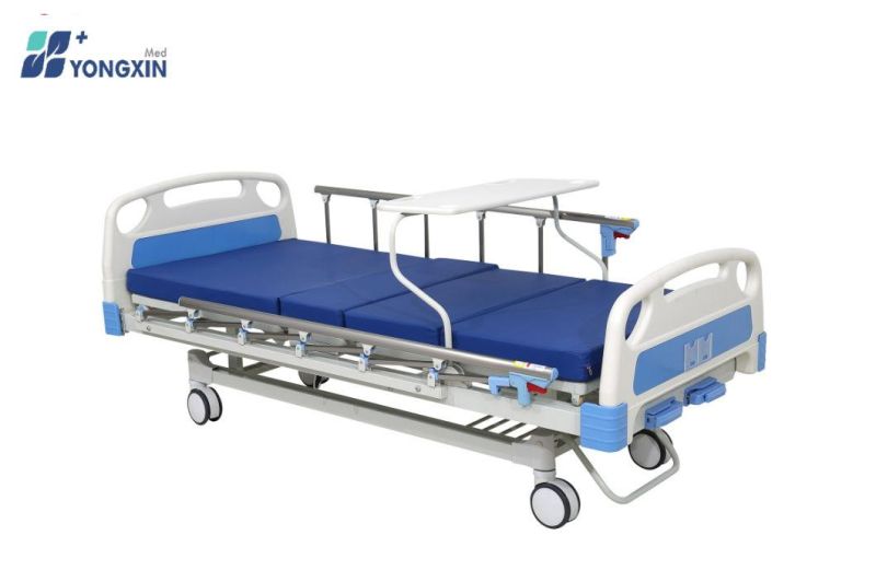 Yx-D-3 (A1) Double Shake Fowler Hospital Bed with Over Bed Table