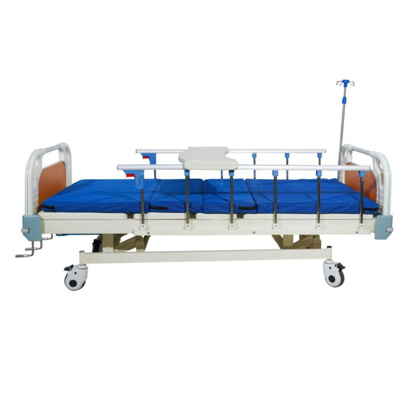 Compound Bed Head and Foot Hospital Equipment 3 Function Nursing Bed