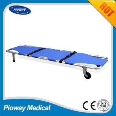 Portable First Aid Rescue Ambulance Folding Stretcher with Wheels (RC-F8)