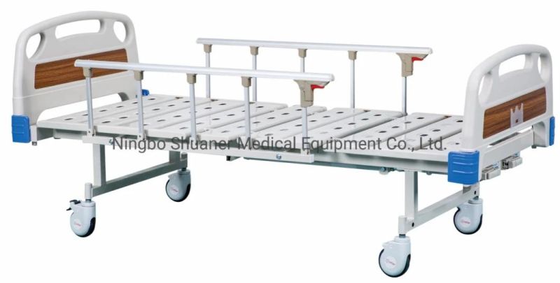 Hospital Bed Economic Manual Medical Clinic Equipment Hospital Two-Function Patient Bed