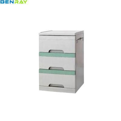 Hospital Crash Cart Bed Table Factory Price ABS Bedside Cabinet