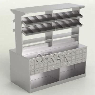 Hospital Nursing Furniture Multifunction Medicine Storage Biosafety Stainless Steel Antivirus Medical Cabinet with Shelves