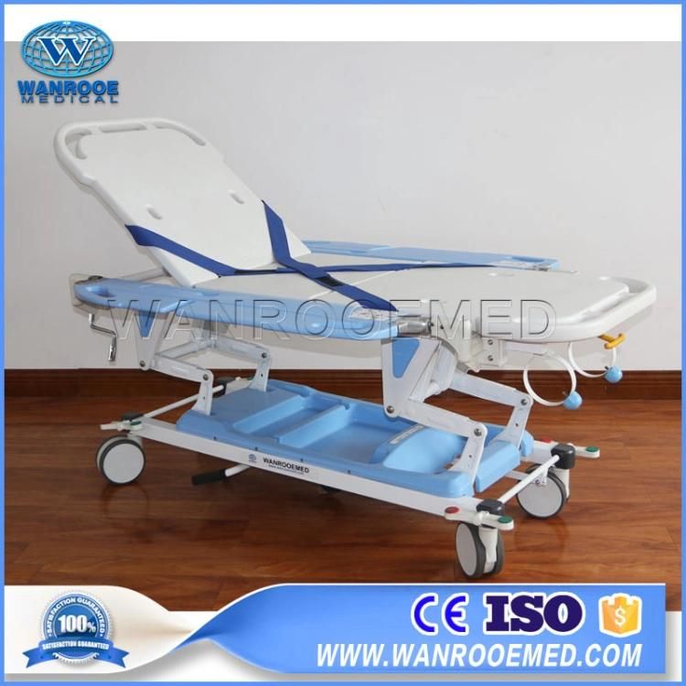 Bd111 Hospital Operation Manual Height Adjustable Emergency Ambulance Transport Stretcher with Special Guardrail