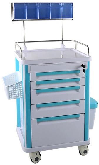Have Single Bin Container Anesthesia Trolley Cart ABS Trollery Mst-At625