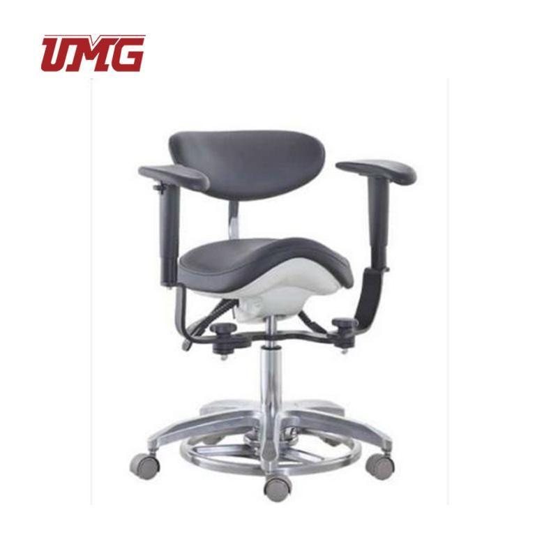 Saddle Seat Deluxe Dental Doctor Chair with Armrest