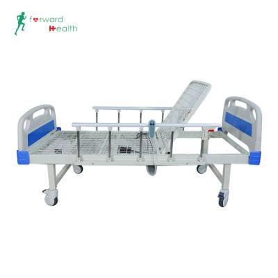 1 Function ABS Cranks Hospital Bed with Aluminum Alloy Side Rails
