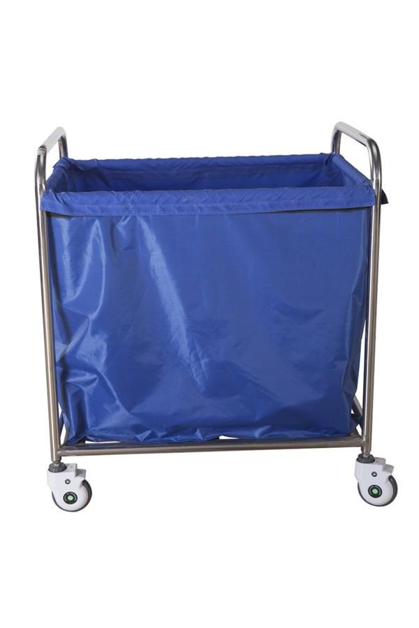 Hospital Furniture Mobile Medical Stainless Steel Cleaning Nursing Trolley Dirt Cart