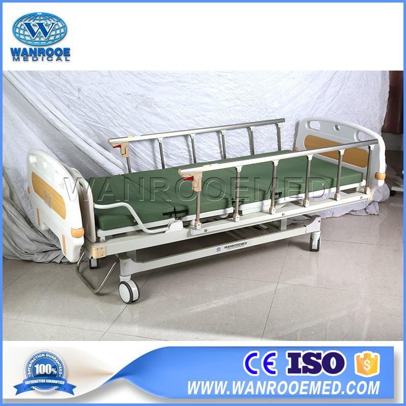 Bam201 Manual Medical Appliances Household Use Hospital Patient Bed with Wheels